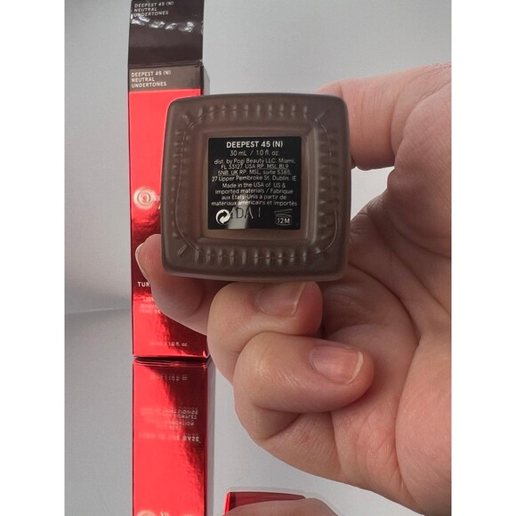 ONE/SIZE Turn Up The Base Full Beat Liquid Foundation - Deepest 45 New in Box - Picture 3 of 7